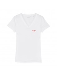 T-shirt col V - Mamounette  - Femme - 2
