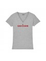 T-shirt col V - Saucisson - Femme - 3