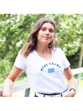 T-shirt col V - Mère Calme - Femme - 1