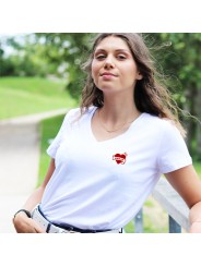 T-shirt col V - Maman Tatoo - Femme - 1