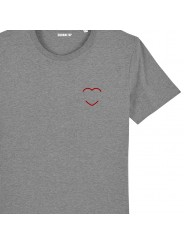 T-shirt Homme coeur personnalisé - 3