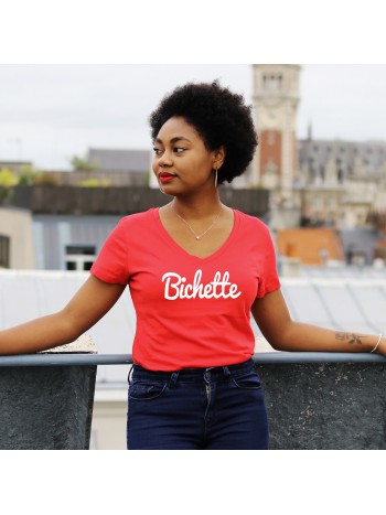 T-shirt col V - Bichette - Femme - 2