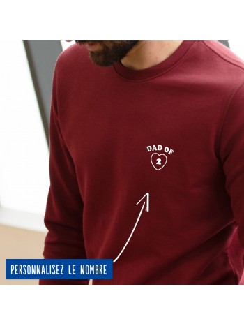 Sweatshirt Homme "Dad of" personnalisé - 1
