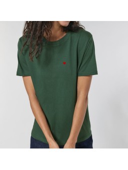 T-shirt Coeur Brodé - Femme - 1