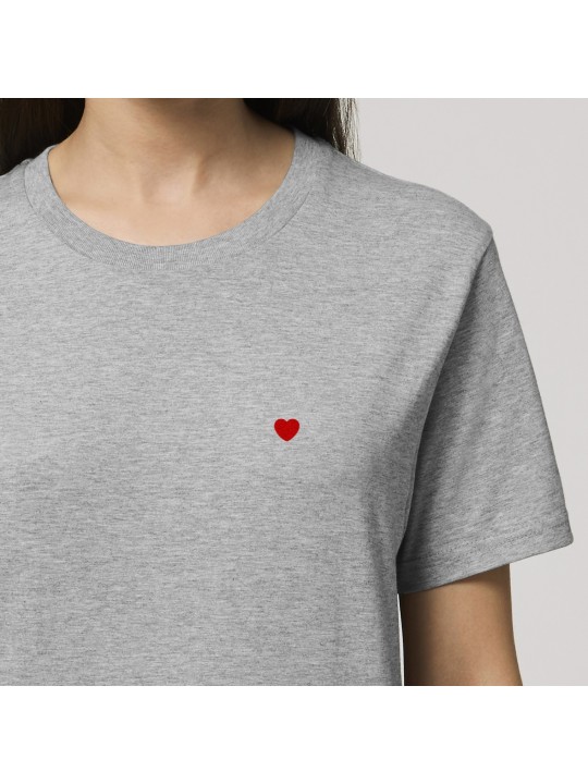 T-shirt Coeur Brodé - Femme - 3