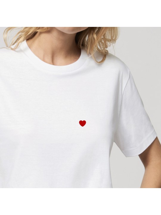 T-shirt Coeur Brodé - Femme - 4