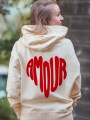 Hoodie - Amour (effet velour) - 2