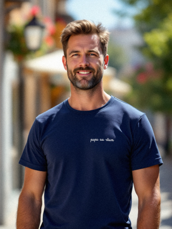 T-shirt - Papa au rhum (brodé)